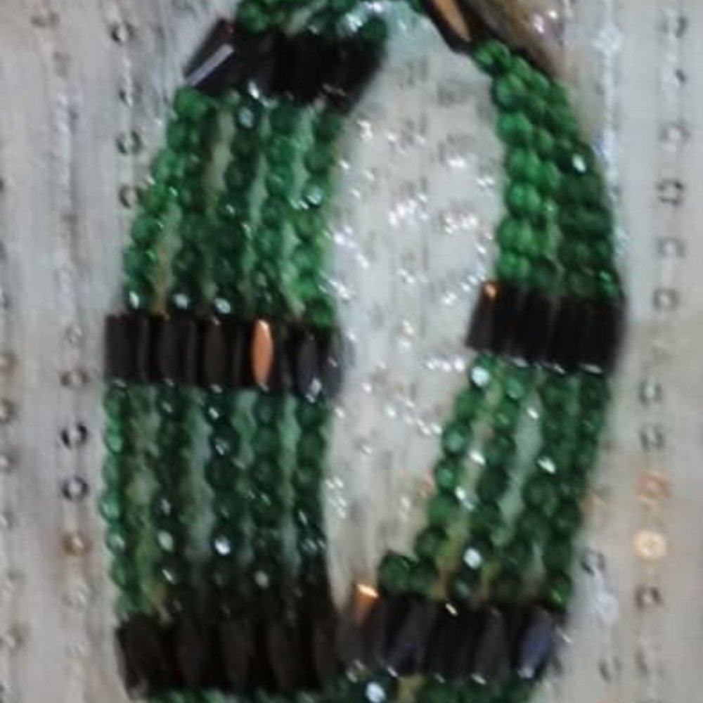 Green Magnet Wrap Bracelet